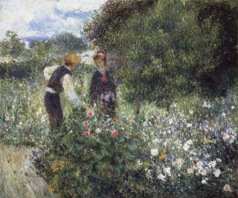 Pierre-Auguste Renoir Conversation with the Gardener oil painting picture